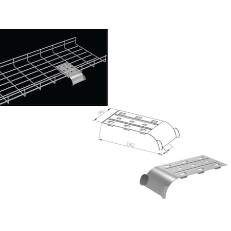 Kable Kontrol Cable Tray Cable-Guider Waterfall Attachment - 3.5" KK-WTRFL-EZ